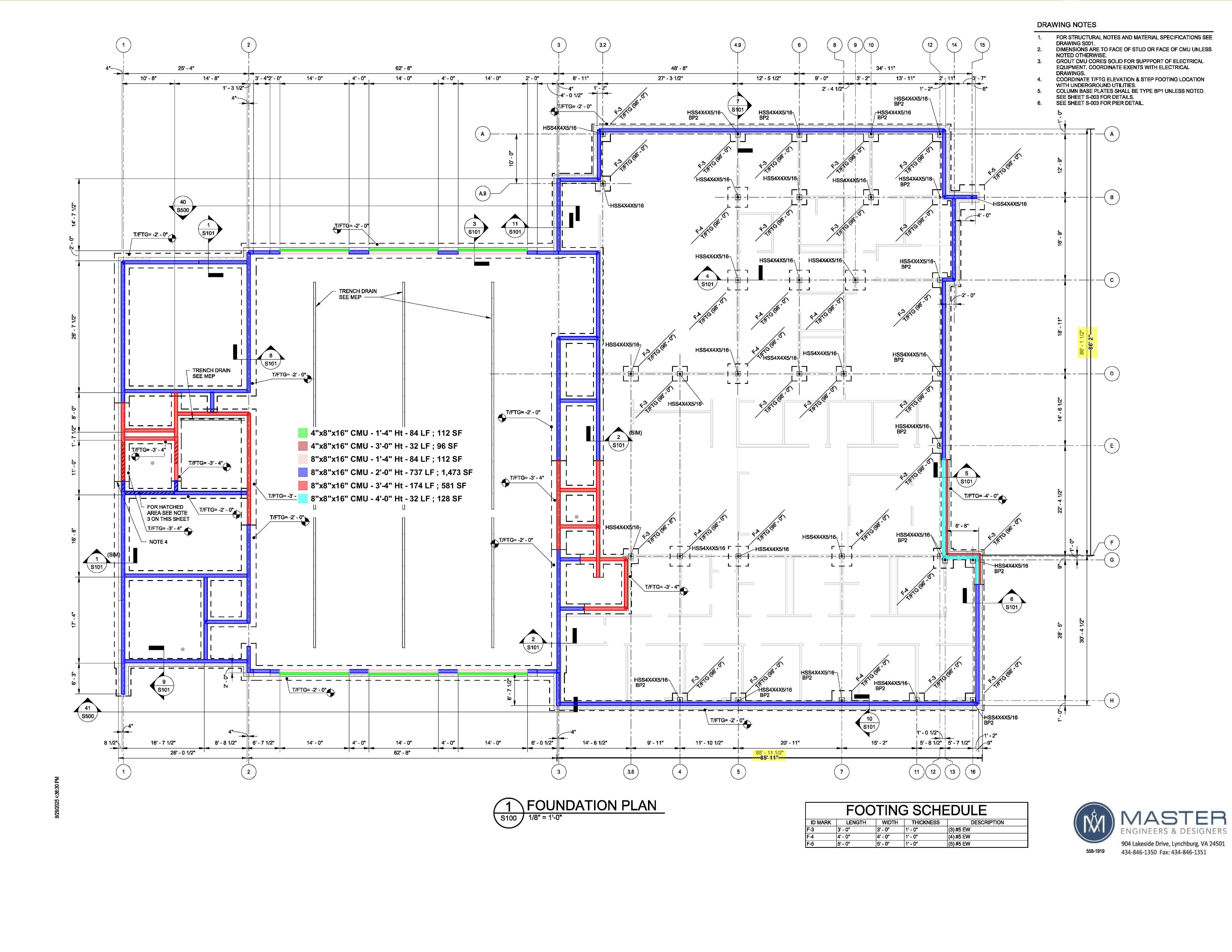 Brick and block masonry construction, highlighting Takeofix's detailed masonry estimating and material takeoffs.